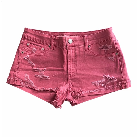 American Eagle Outfitters Pants - AMERICAN EAGLE tomgirl shortie distressed shorts 8